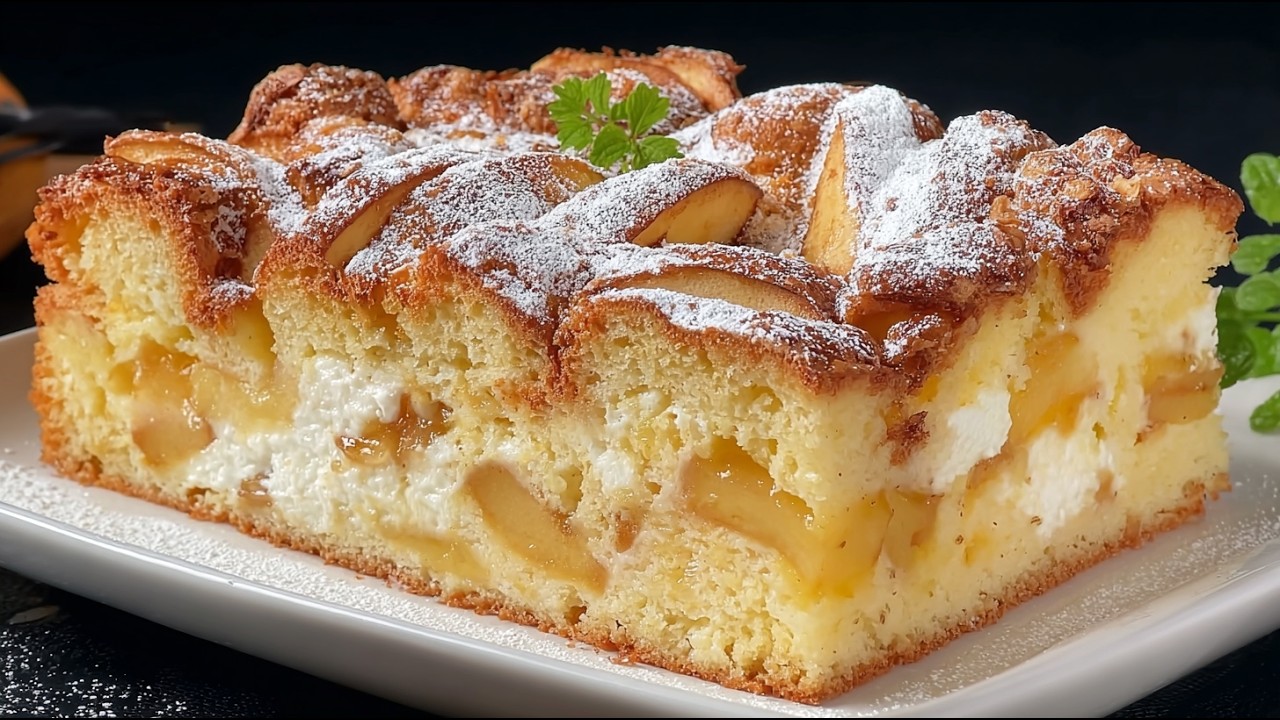 Mein Mann wünscht sich diesen Apfel-Orangen-Kuchen dreimal pro Woche! 🍏 Einfach und lecker!