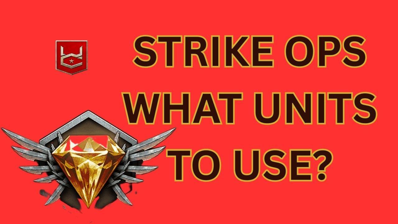 WAR COMMANDER STRIKE OPS WHAT BEST UNITS TO USE?