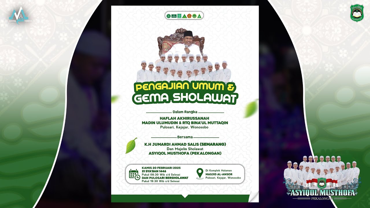 🔴[RE-RUN] PULOSARI WONOSOBO BERSHOLAWAT BERSAMA ASYIQOL MUSTHOFA PEKALONGAN