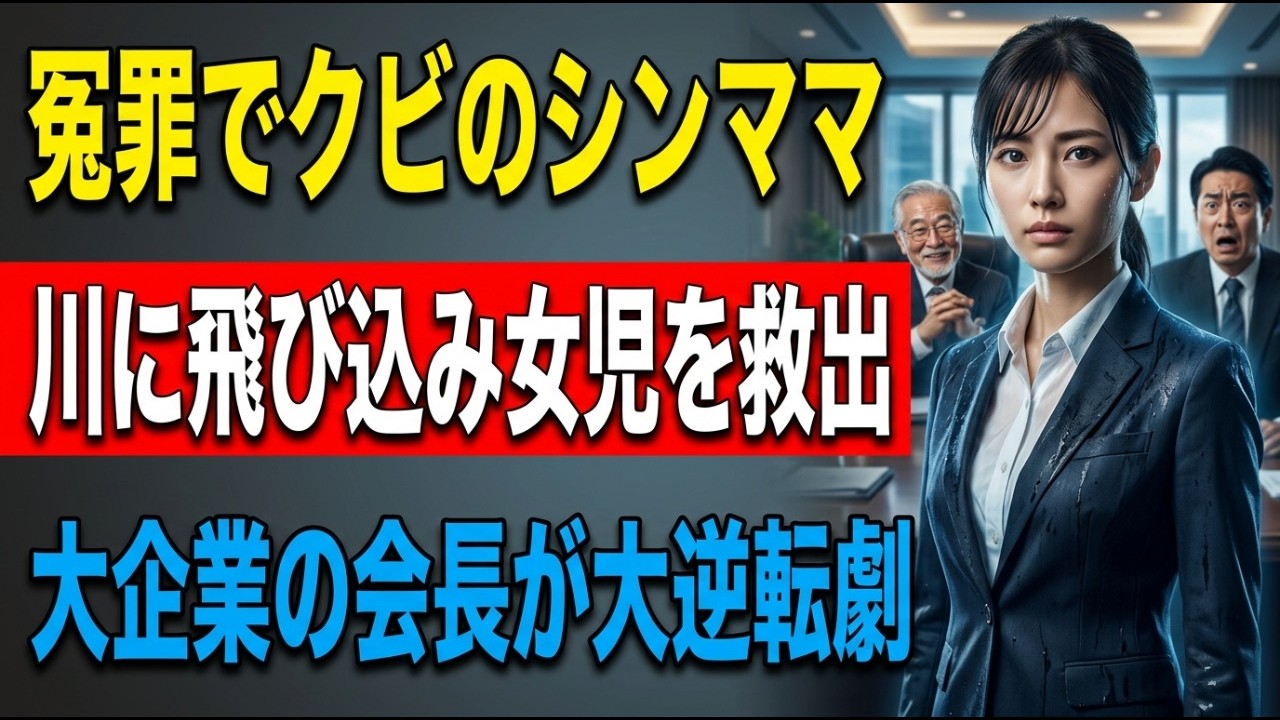 クビにされた契約社員が川に転落した子供を助けた翌日、勤めていた会社が倒産危機に…