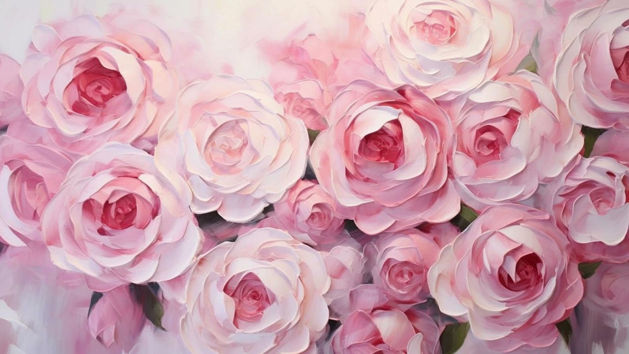 Vintage Roses Free Tv Art Wallpaper Screensaver Home Decor Samsung Oil Painting Digital Wall Art