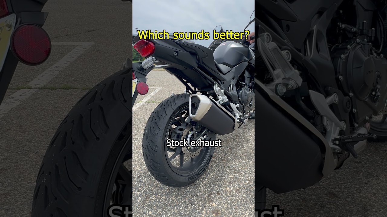 Exhaust Comparison - 2025 Honda Hornet CB750