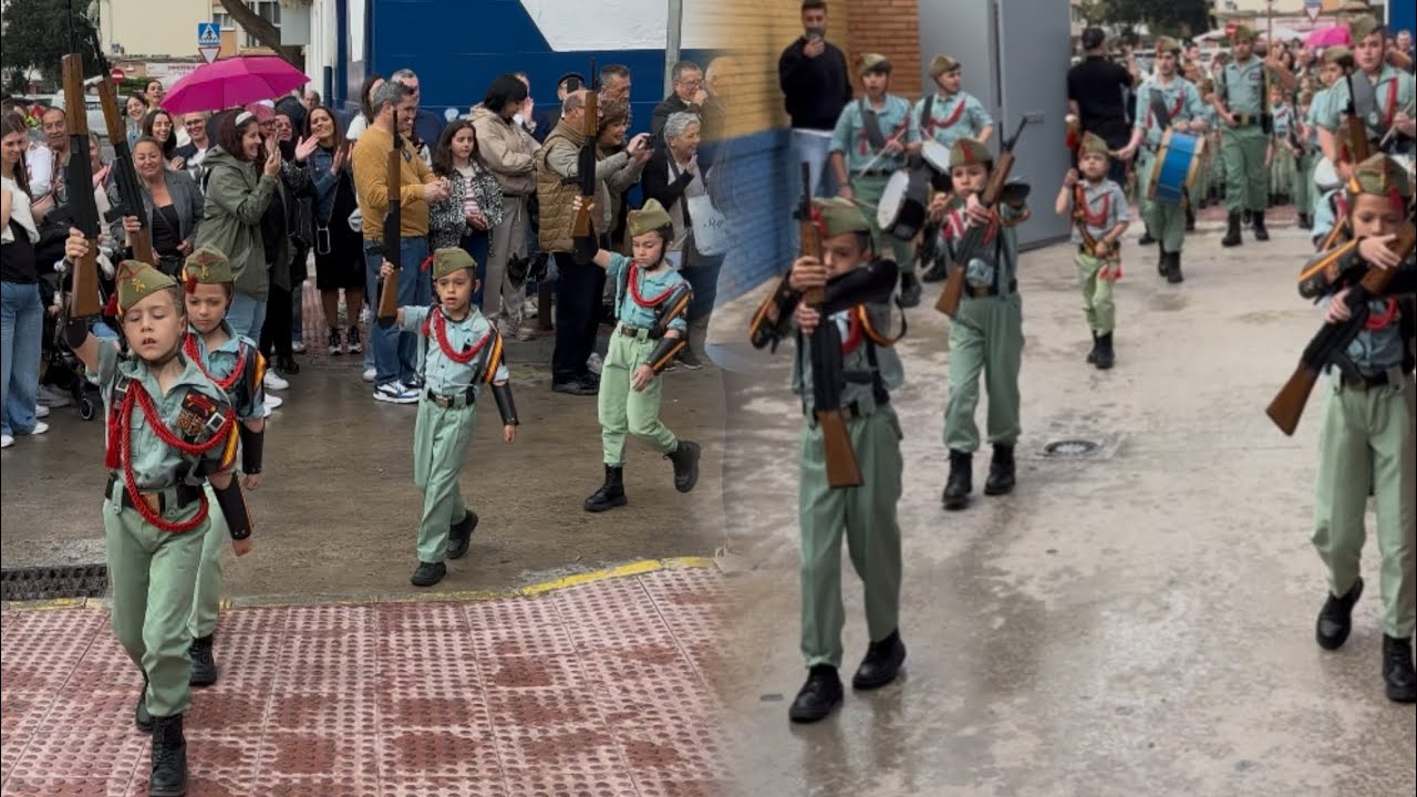 Llegada de la Legión al Colegio el Divino Pastor para iniciar 