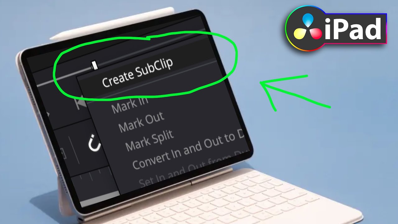 How To create Subclips in DaVinci Resolve iPad?