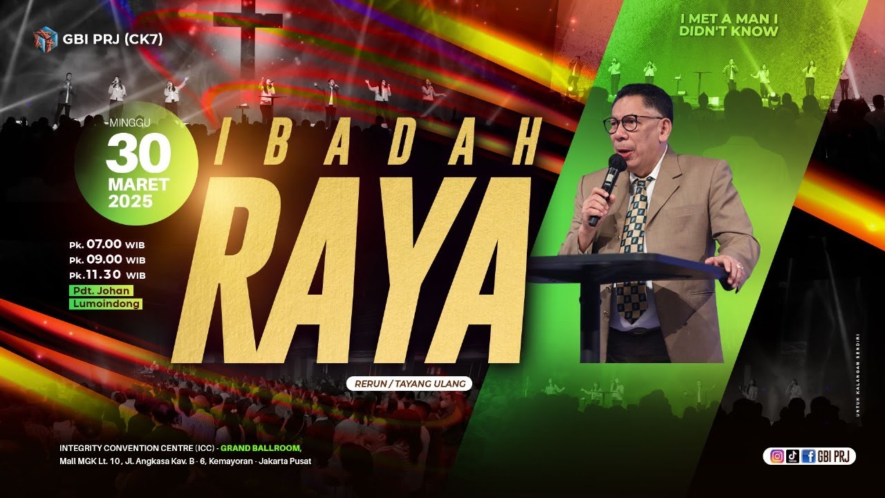 BERSERULAH DAN MULIAKAN TUHAN - Pdt. Johan Lumoindong - Onsite I 30 Maret ‘25