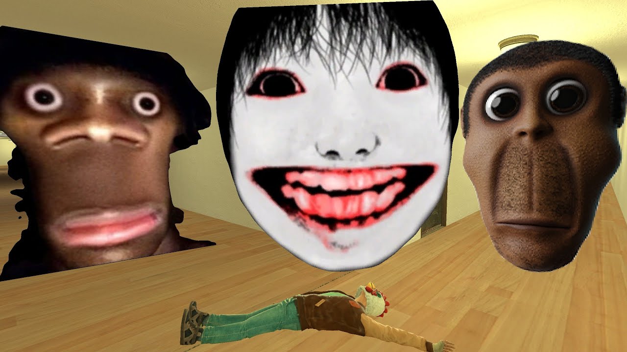 Yoshie Kimura , Obunga And  Hi My Name Is Aughh - Nextbot Chase in Garry’s Mod (Horror)
