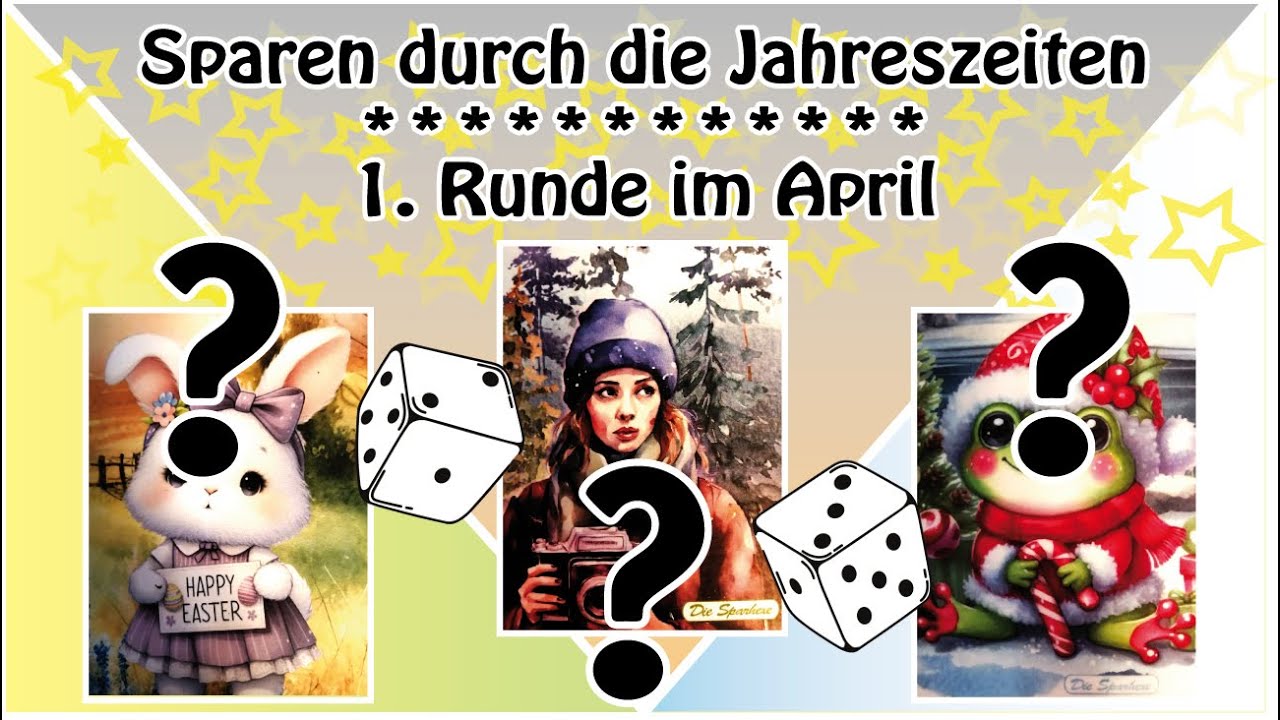 🐰🎃🎄1. Runde im April Sparen durchs Jahr | Umschlagmethode | Sparspiele und Challenges