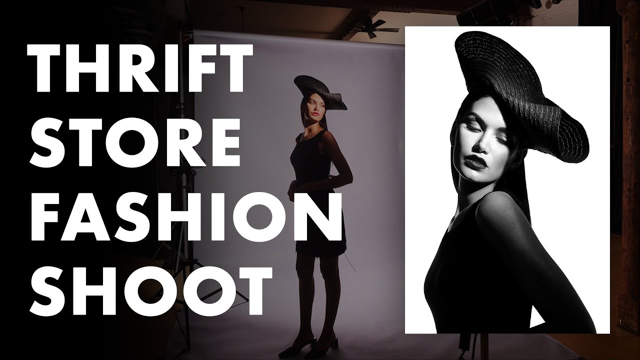 Thrift Store Fashion Photoshoot