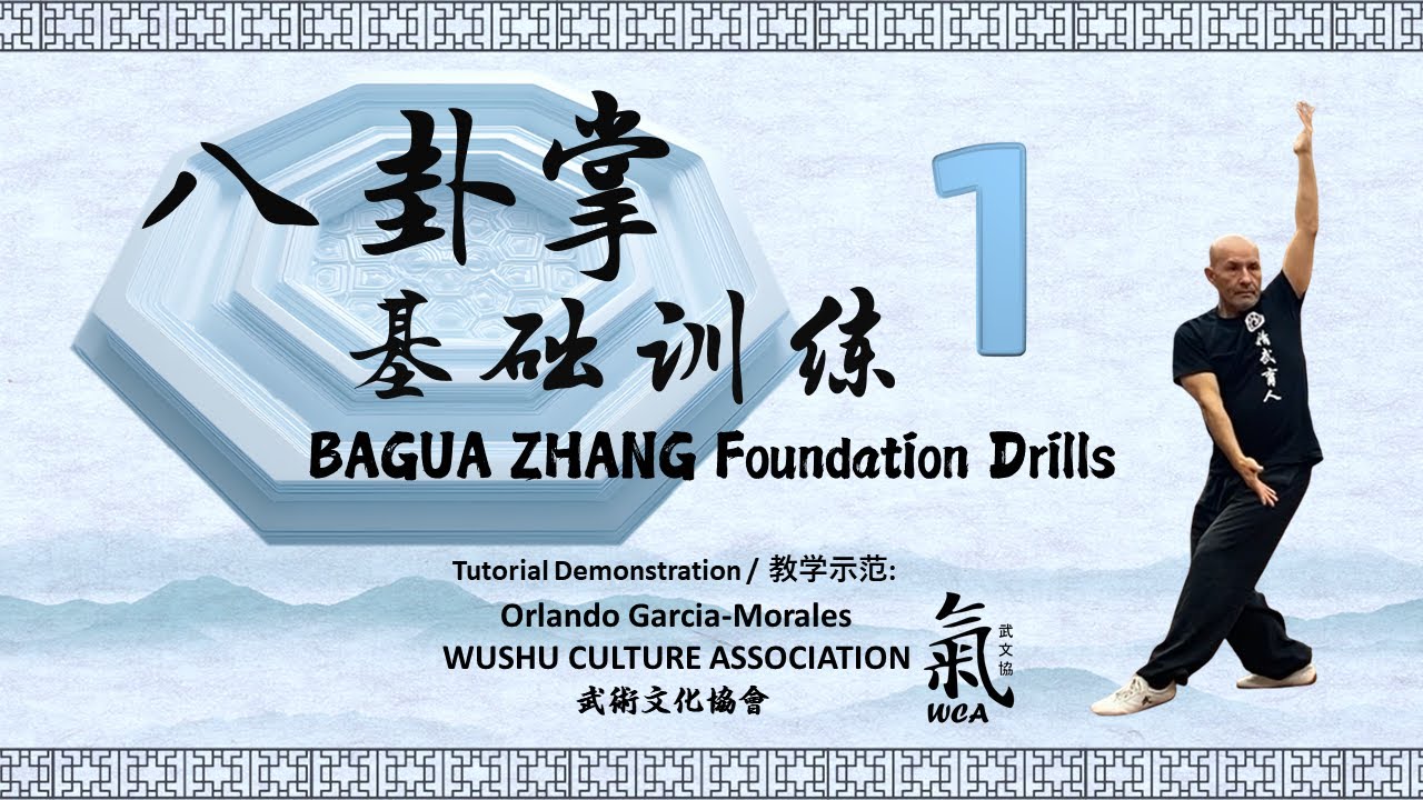 Bagua Zhang Foundation Drills (1) / 八卦掌基础训练 (一) [Tutorial Demo by Orlando Garcia-Morales]