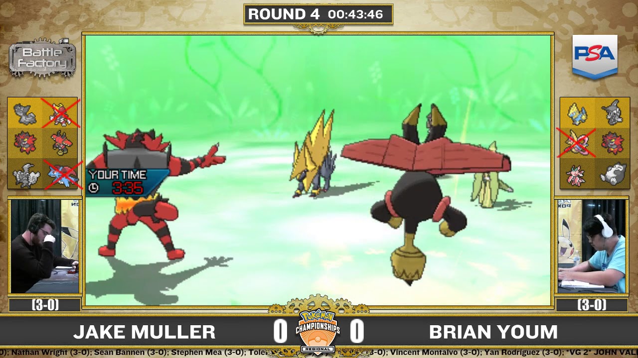 Pok&eacute;mon Regional Championships - VGC Round 4 - Charlotte, NC - Jake Muller vs Brian Youm