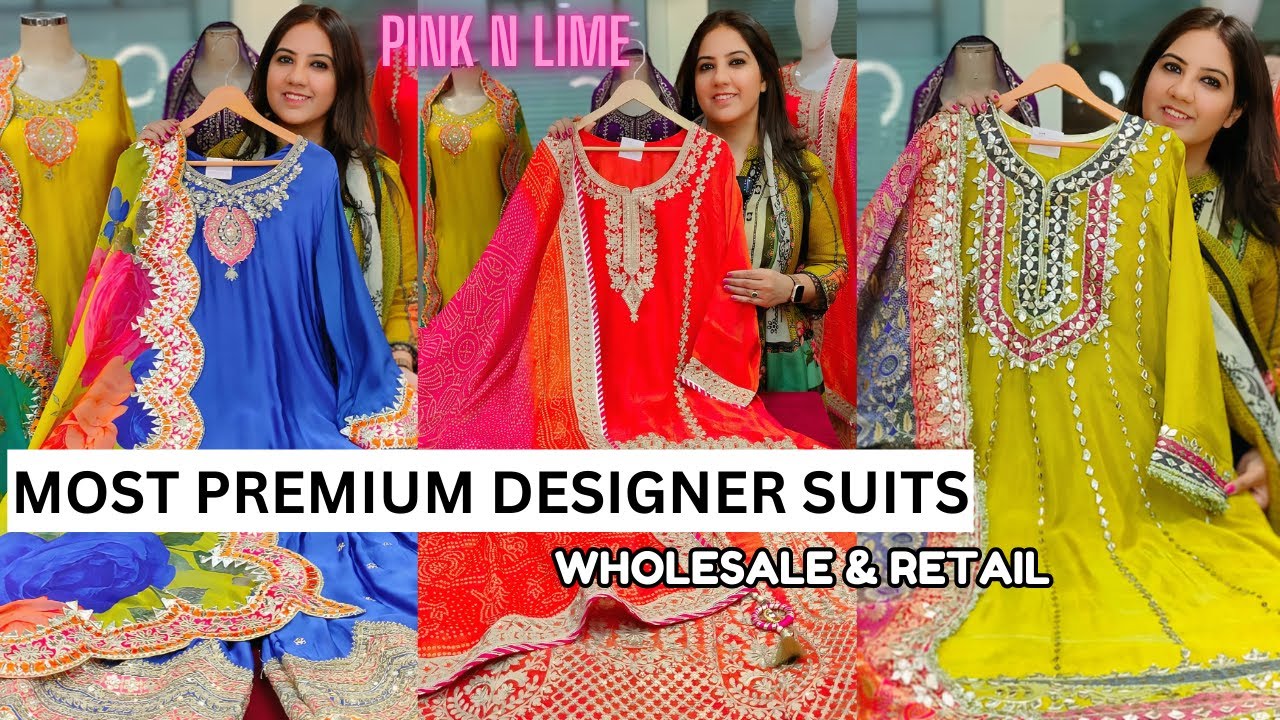 Most Premium Designer Suits | Pink n Lime ||