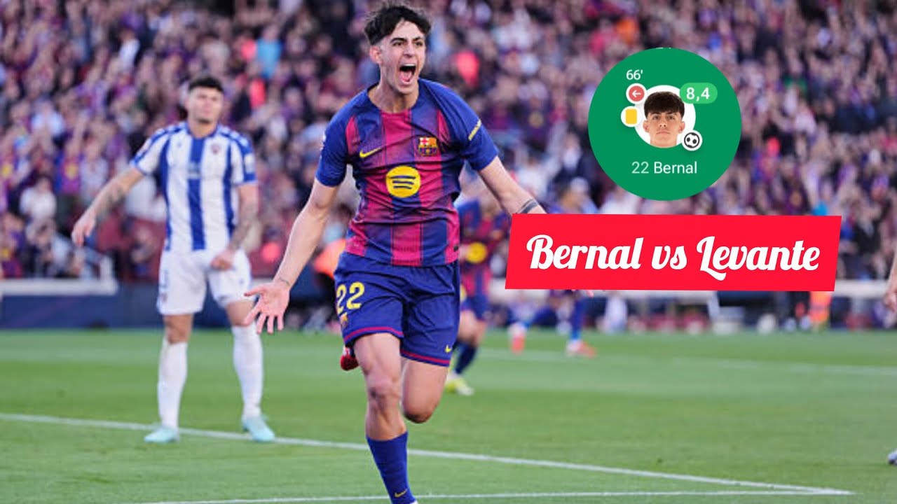 Marc Bernal vs Levante | touch and skills 