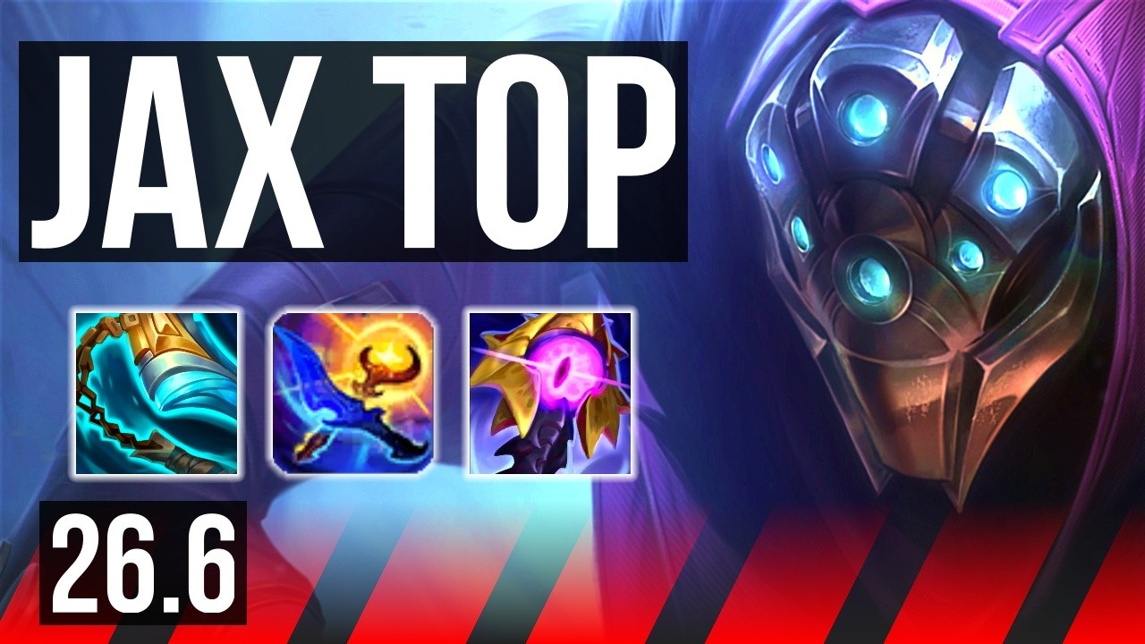 JAX vs RENEKTON (TOP) | Good KDA: 10/1/5 | KR Grandmaster | 26.6