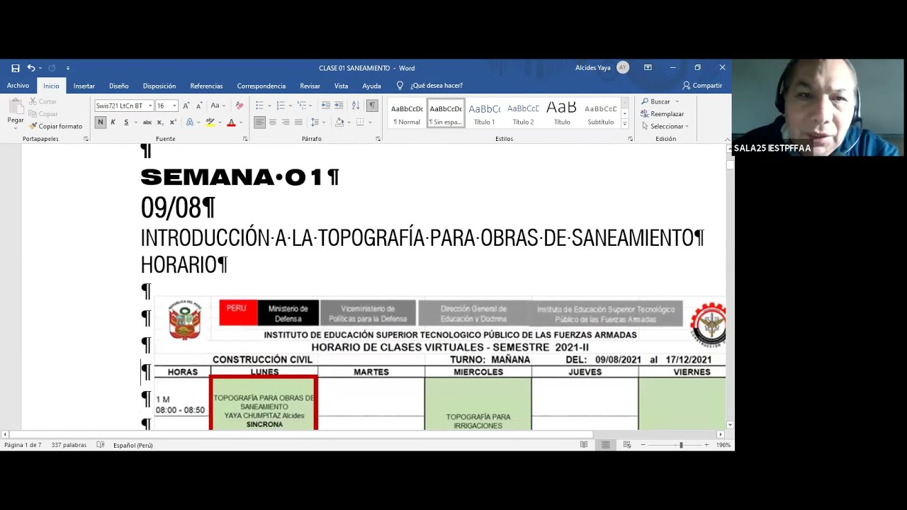 CURSO: TOPOGRAFÍA PARA OBRAS DE SANEAMIENTO (clase 1, video 1 de 3)