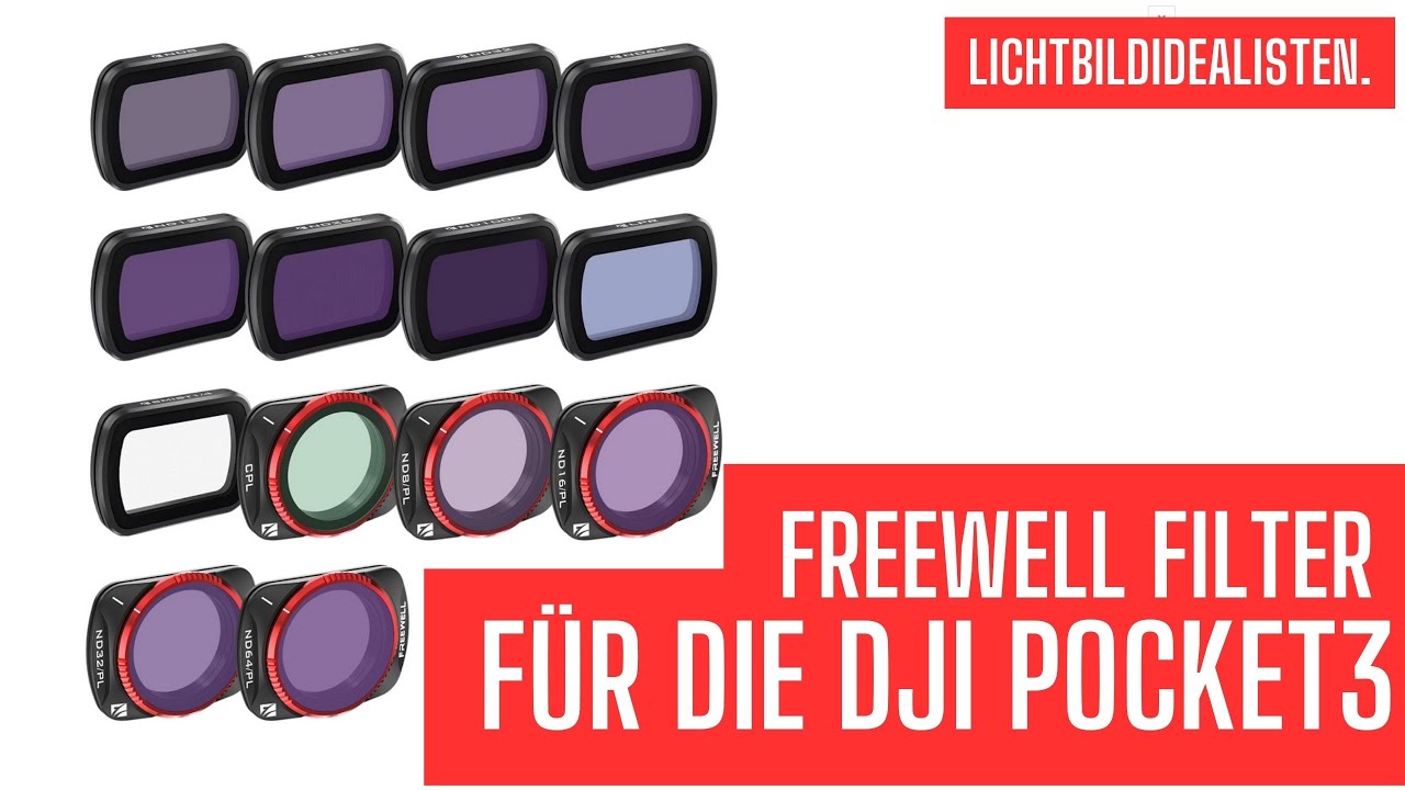 Braucht man Filter für die DJI OSMO Pocket 3? Produktreview FREEWELL Filter Mega Kit