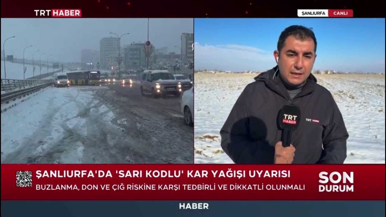 TRT Haber - Şanlıurfa'da Kar Yağışı Yaşamı Olumsuz Etkiledi // Ahmet Hamdi ÇİÇEK