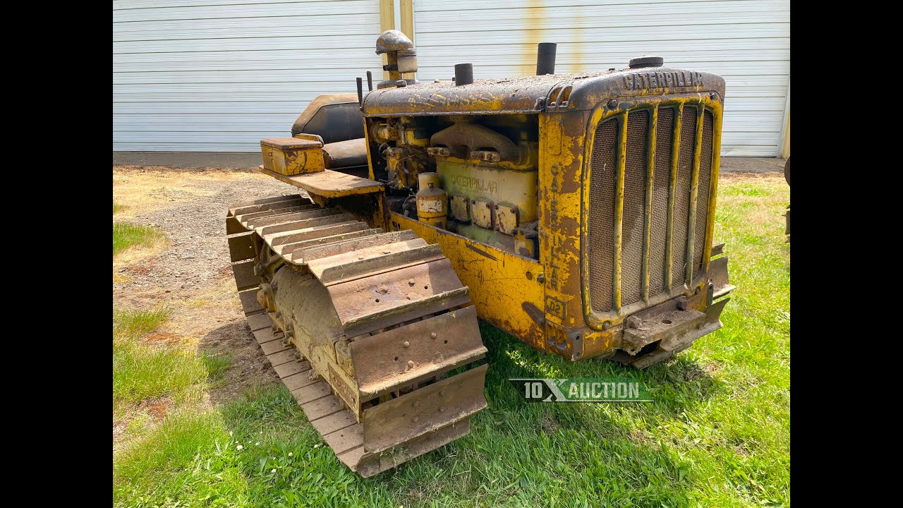 CATERPILLAR D2 Agricultural Crawler tractor (1950) 10X AUCTION (AuctionTime/MachineryTrader)