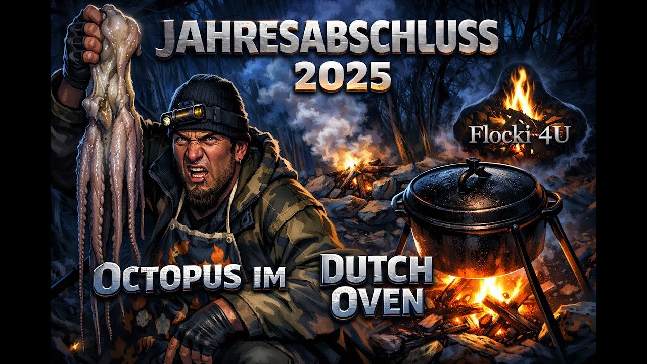 🐙Oktopus🦑 im Dutch Oven 🔥 🥘 - Flocki4U - Jahresabschluss 2025 - Pulpo - Krake - Outdoor cooking
