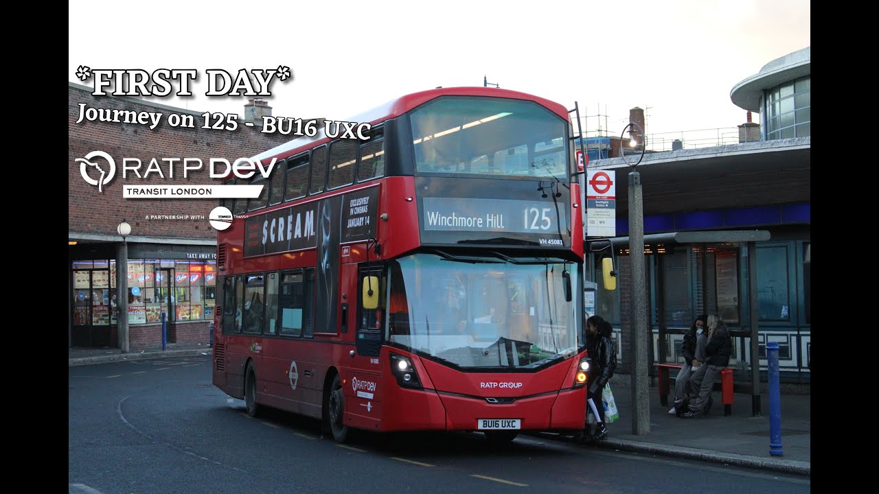 *FIRST DAY* Journey on 125 | VH45081 | BU16 UXC | RATP