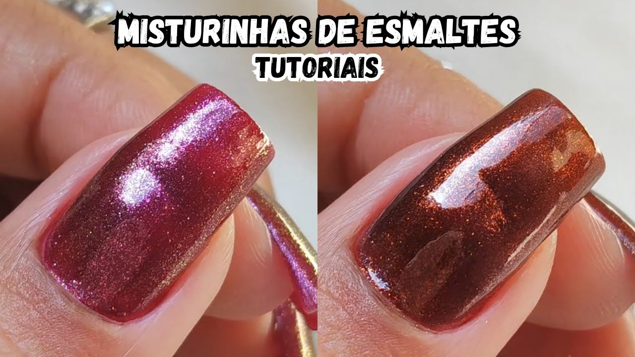 TUTORIAL MISTURINHAS DE ESMALTES LINDAS E FÁCEIS 