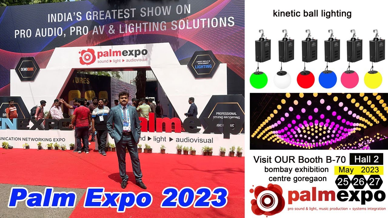Kinetic ball lighting now available in India | Palm Expo 2023, Mumbai  #kineticballlight