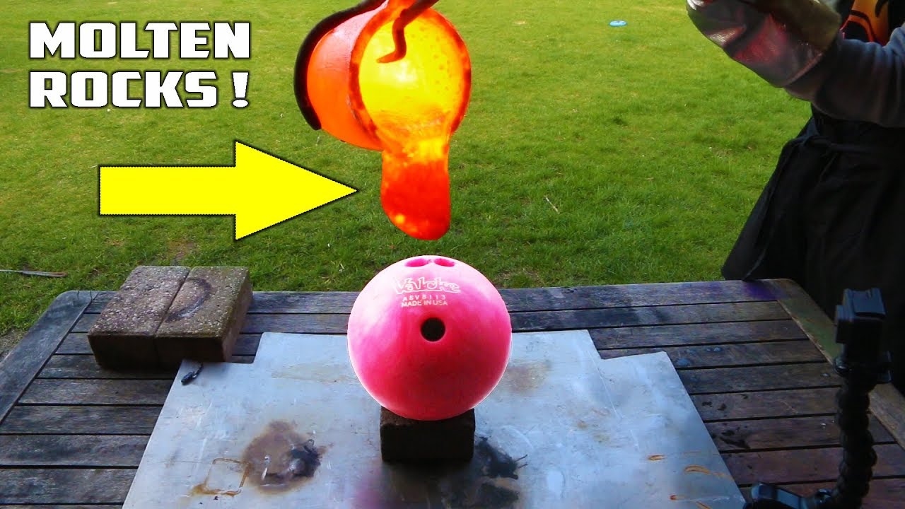 BOWLING BALL vs LAVA!