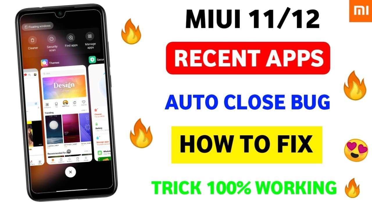 MIUI 12 Recent Apps Not Work Problem | Mi Recent Apps Not Work | how to fix | 100% working 🔥