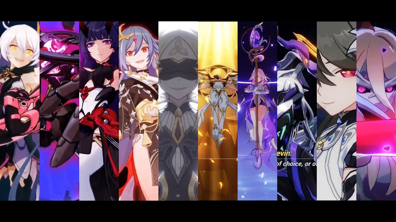 Evolution of Honkai Boss Fights SUPERCUT with Build-Up : Part 1 + 1.5