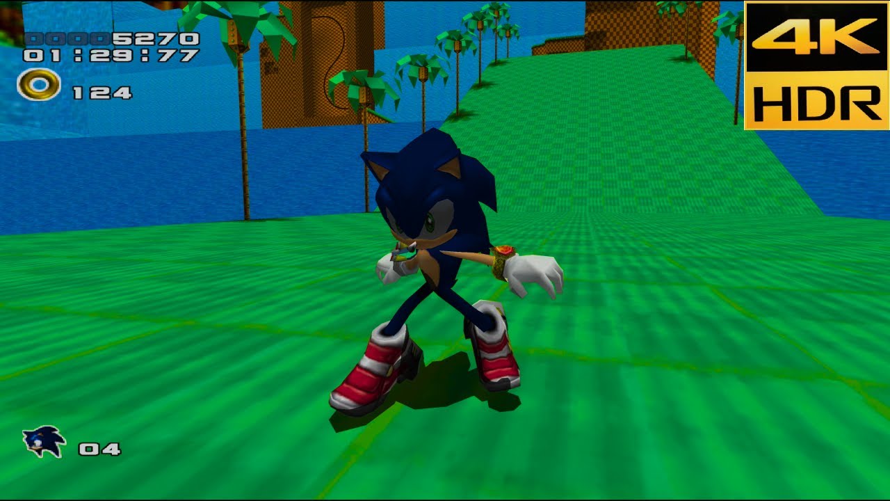 Sonic Adventure 2 (Flycast 4K HDR) All Missions and Bosses A Rank