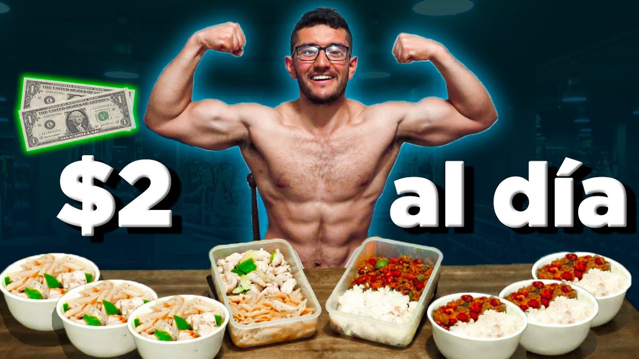 GANA MASA MUSCULAR CON $2 D&Oacute;LARES AL D&Iacute;A  - [MEAL PREP SEMANAL] **menos de $10 en total**