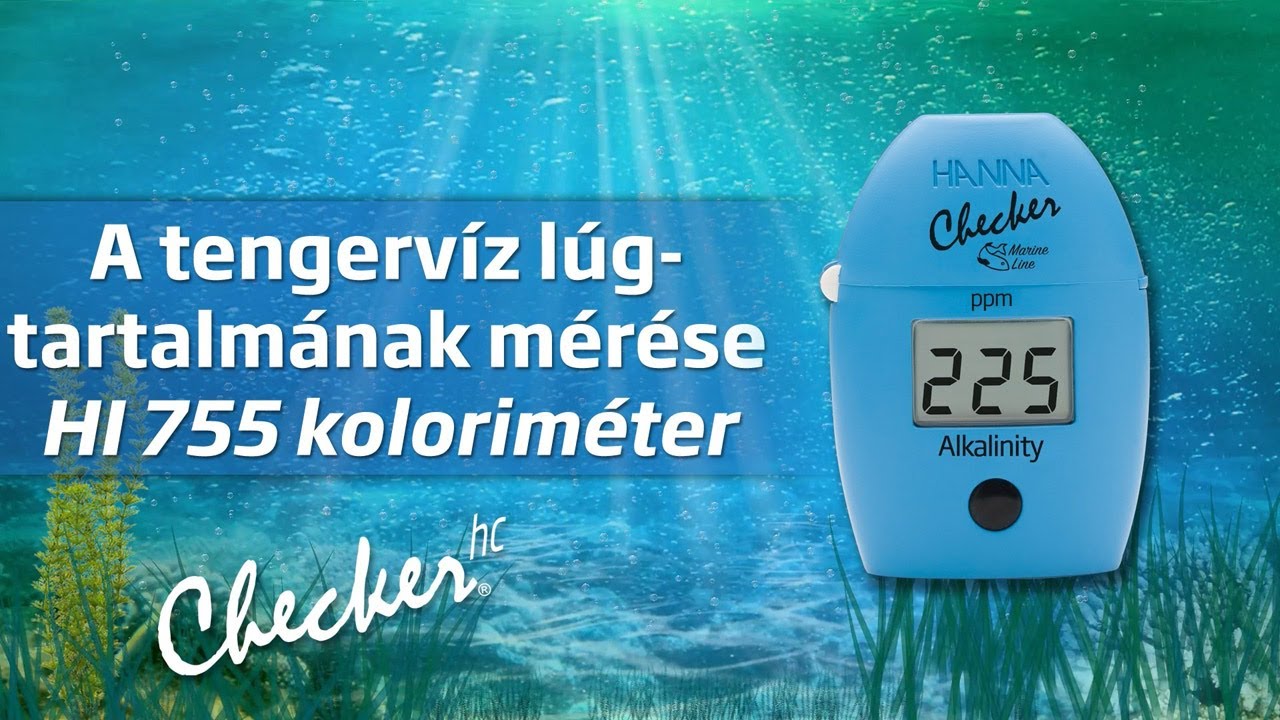 Az akvárium lúgtartalmának mérése - HI755 koloriméter