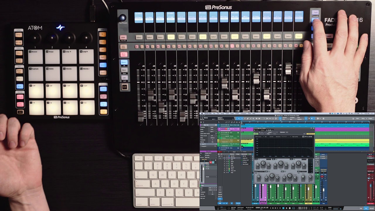 Marcus Huyskens— Combining workflows with ATOM and FaderPort in Studio One