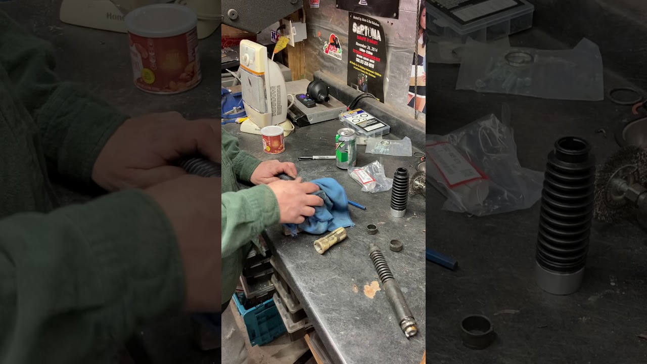 Honda ct70 1970 ko front shock rebuild