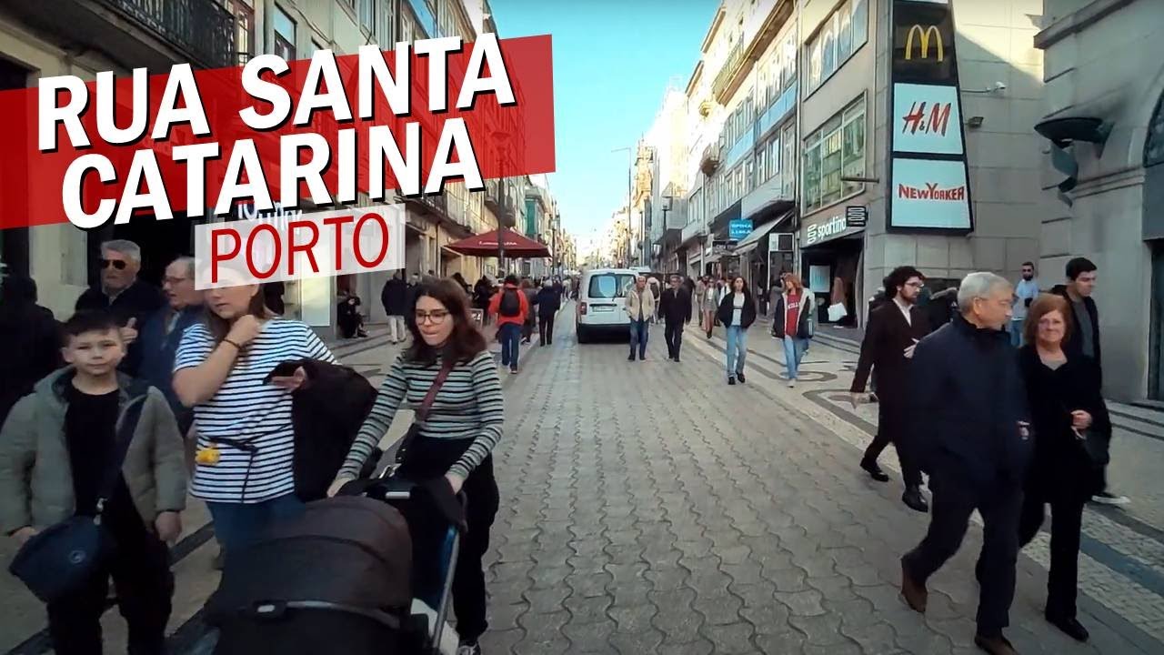 Walking North 🇵🇹 Porto's City Centre: Rua de Santa Catarina