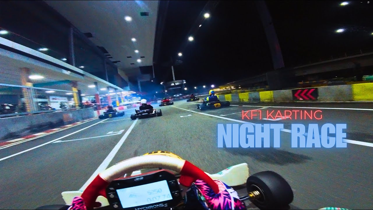 Race Kart Singapore - KF1 Clockwise FULL Night Race - POV Ian Whillock