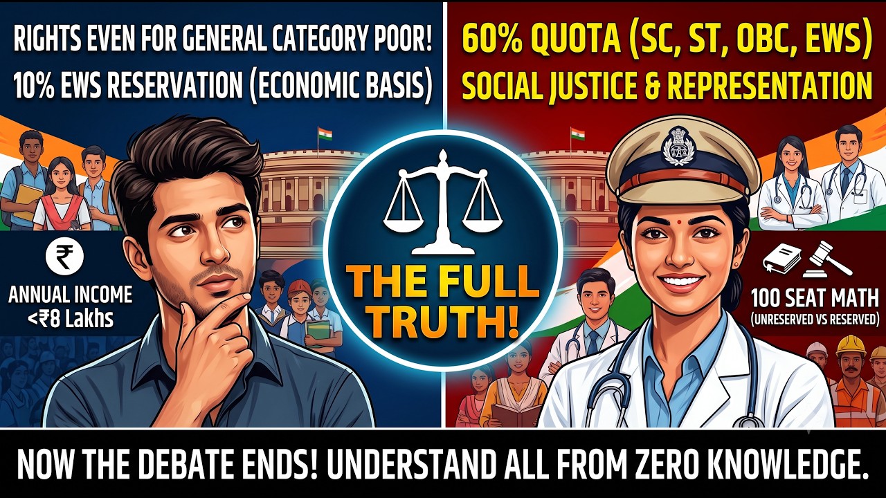 The Truth About Reservation in India | SC/ST/OBC/EWS Explained in Simple Words