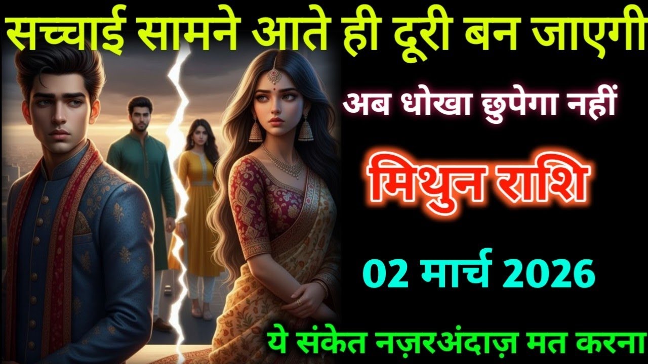 मिथुन राशि। 28 फरवरी 2026| सच्चाई सामने आते ही दूरी बन जाएगी| Mithun Rashifal|