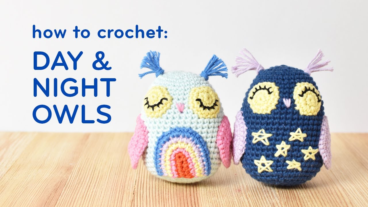 Crochet Owl | How to Crochet Day and Night Owls | Step-by-Step Amigurumi Tutorial
