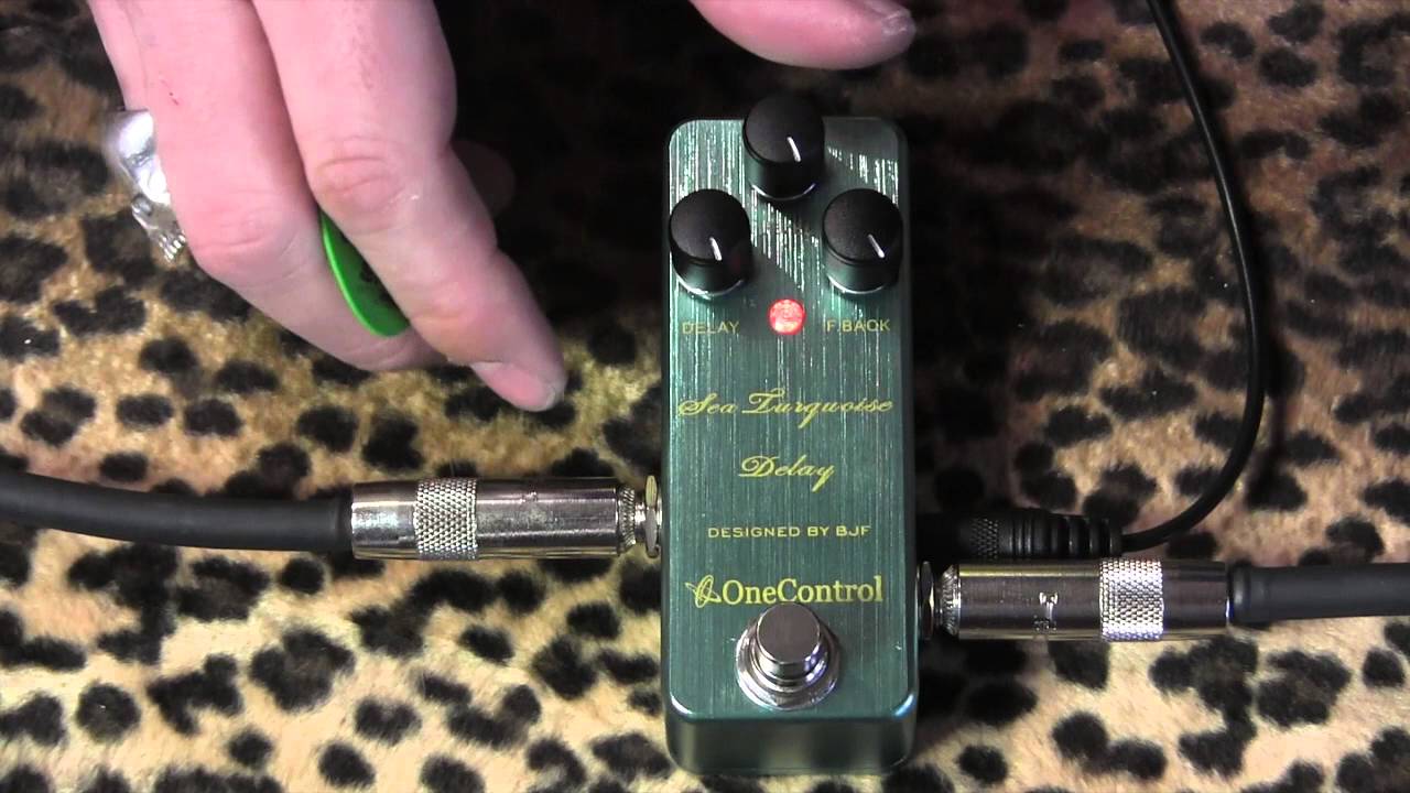 One Control SEA TURQUOISE DELAY (BJF design) pedal demo