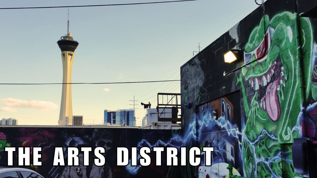 Exploring Downtown Las Vegas Arts District Sunset Summer Nights July 2025