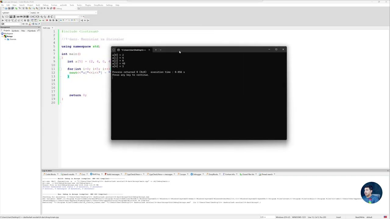 4-dars.  Dasturlash fani. C++ asoslari