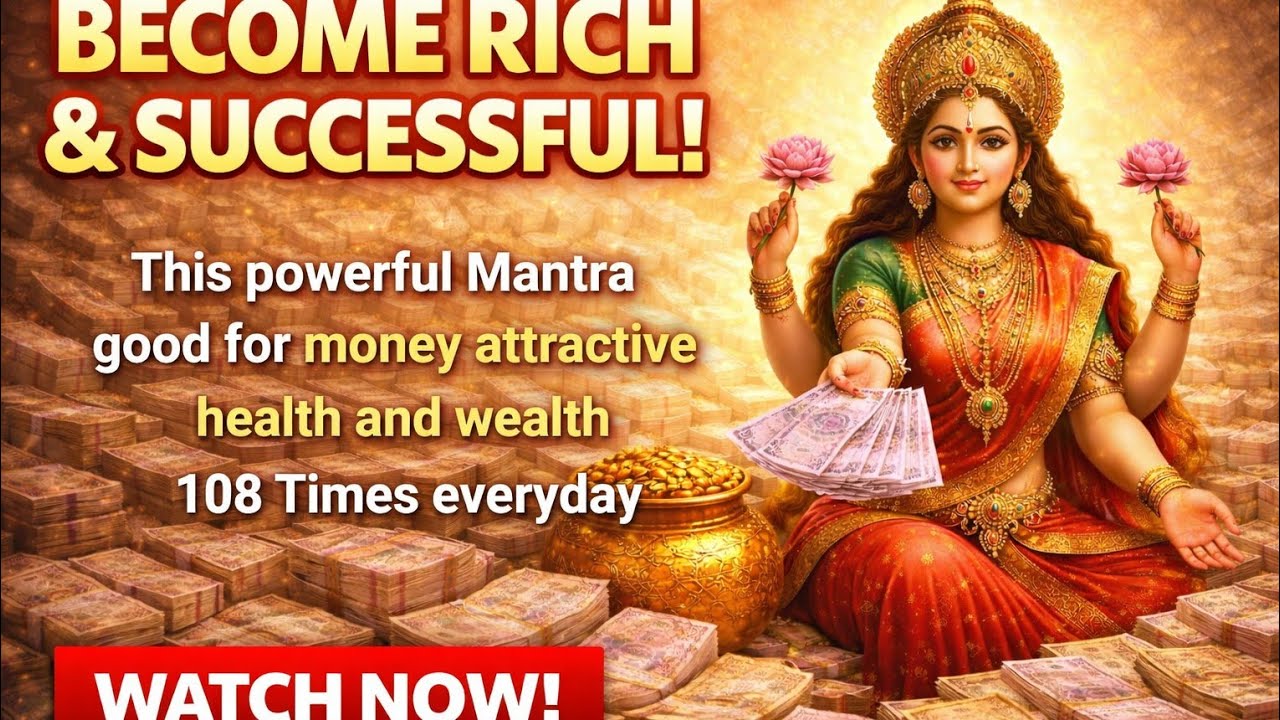 Shree Mahalakshmi power full mantra. Good for money attractive health and wealth 108 time.