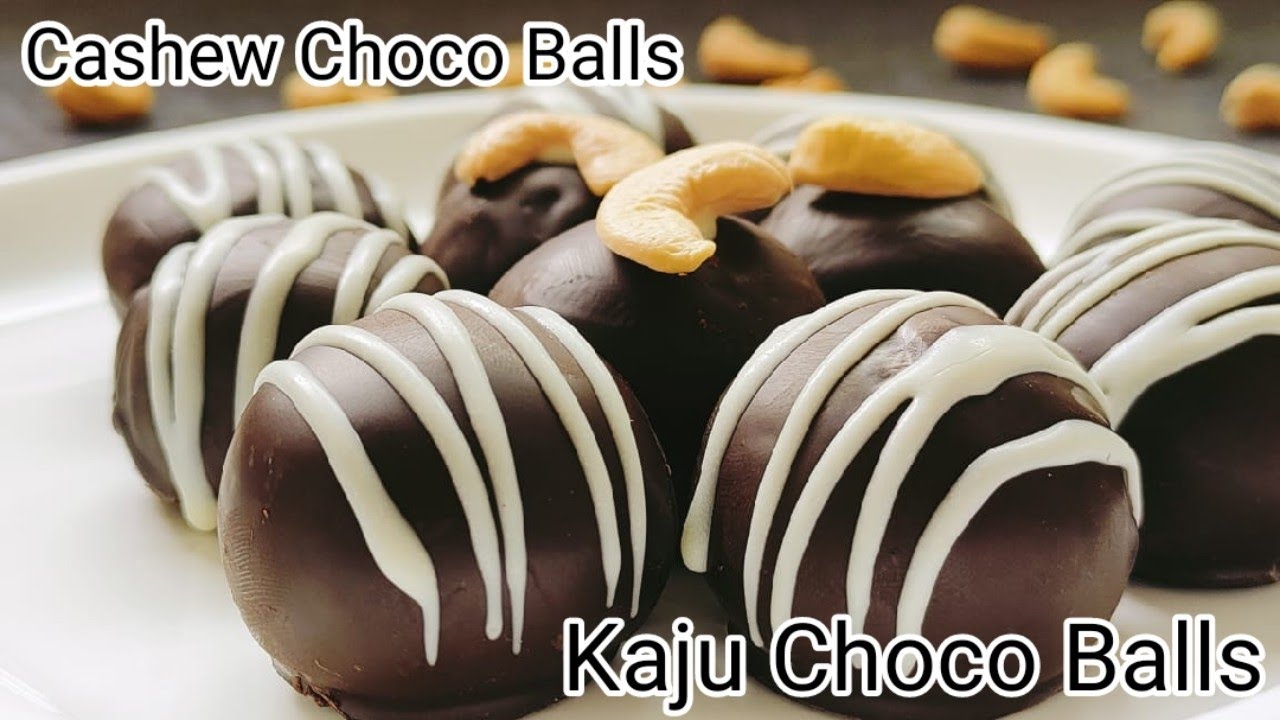 Cashew Choco Balls | काजू चोको बॉल्स| Kaju sweet recipe| Kaju katli Inside @therecipecorner5107