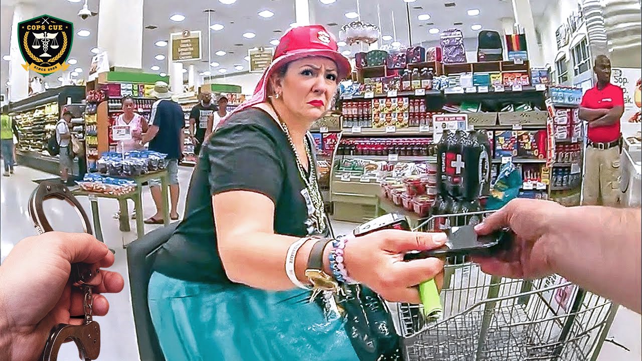 Shoplifter Makes Officers Unable To Keep a Straight Face | Karens Getting Arrested By Police