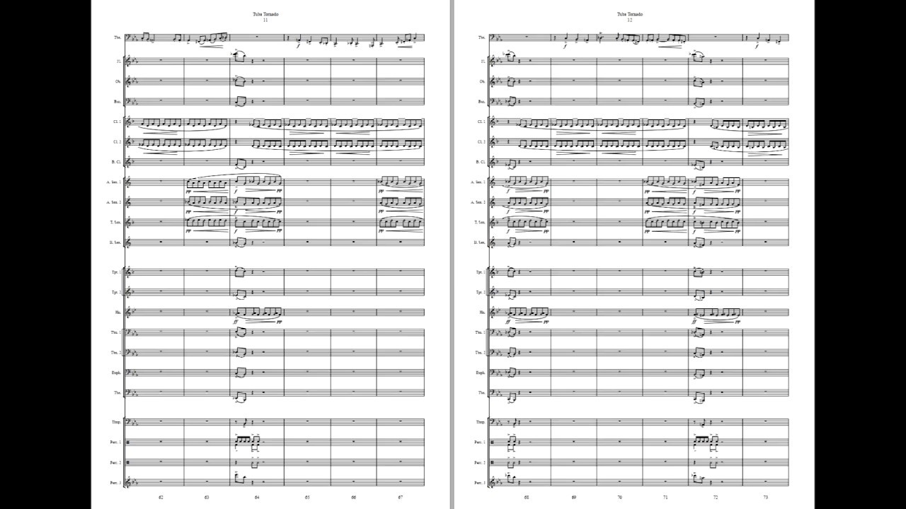 Tuba Tornado (Solo for Tuba and Band) - Offerdal. Available for Brass and Concert Band. Grade 3.