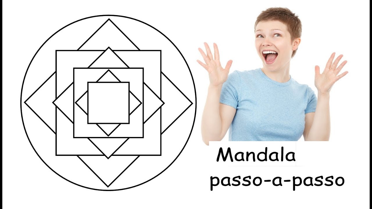 Como desenhar mandala | Passo-a-Passo