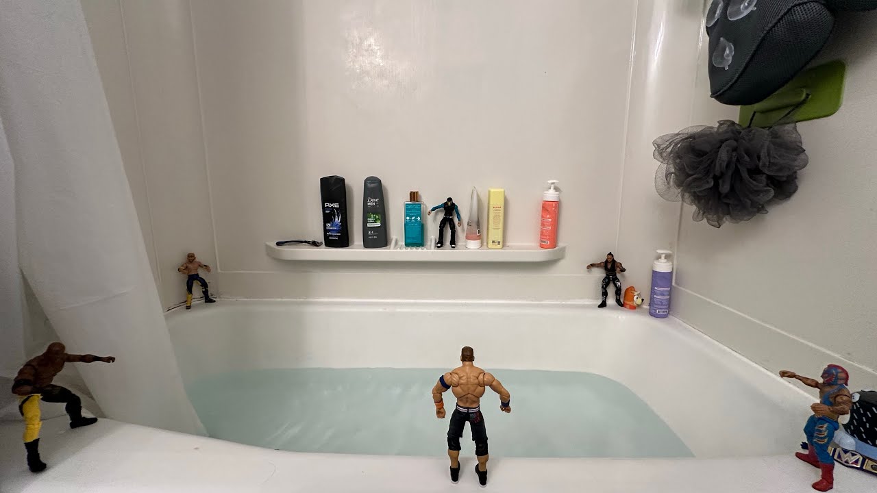 MULTIVERSAL BATHTUB MATCH CENAVS REY VS LASHLEY VS HARDY VS PUSL VS PREIST
