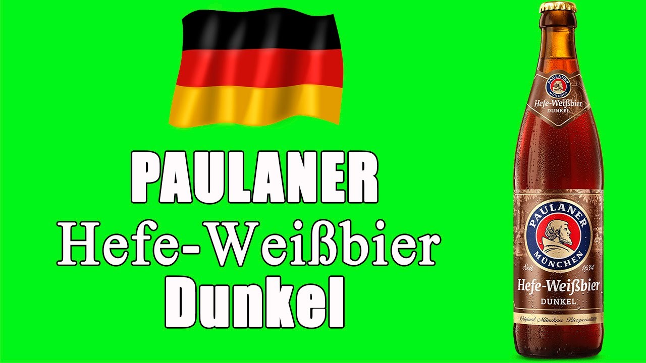 Пиво PAULANER Hefe-Wei&szlig;bier Dunkel. Немецкое тёмное, пшеничное пиво.