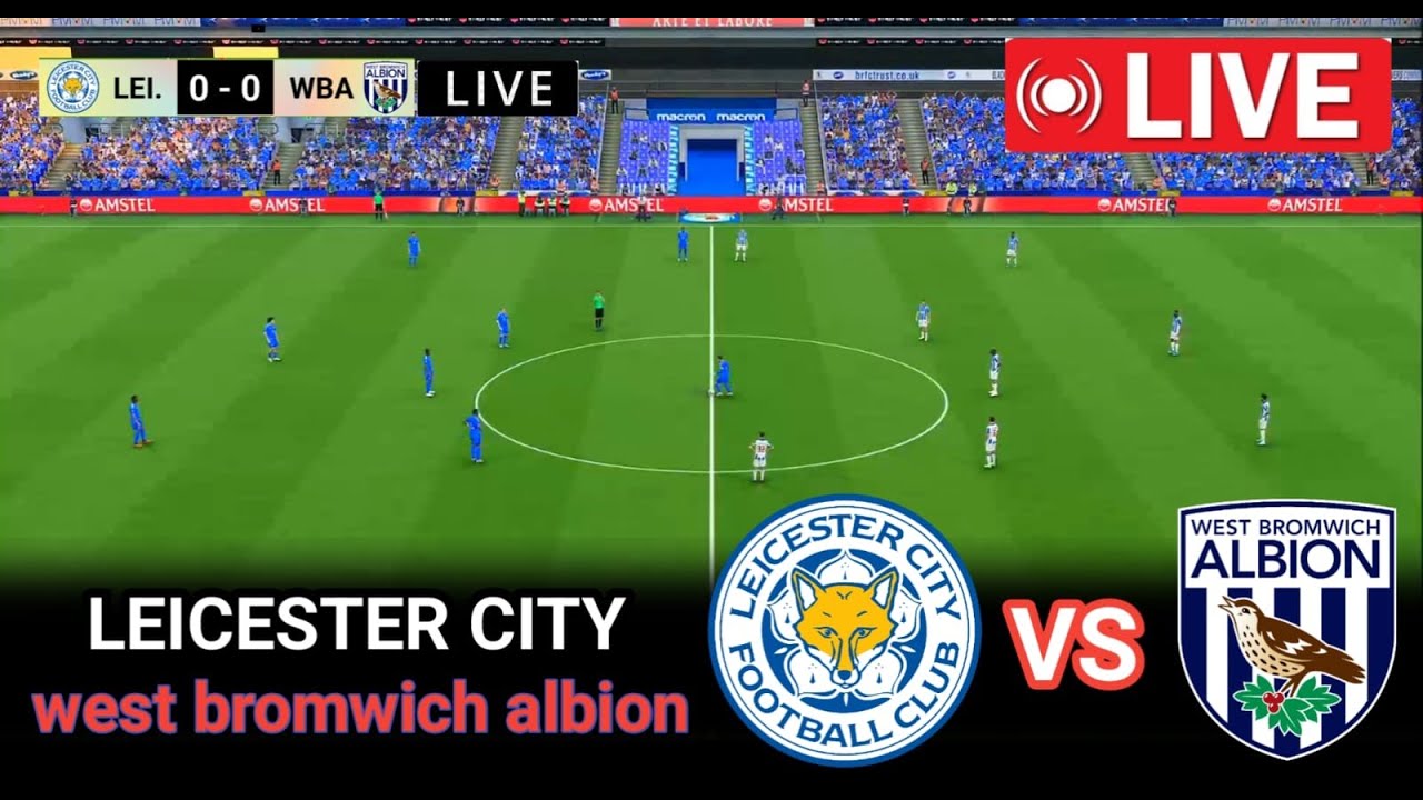 🔴 LIVE: Leicester City vs West Bromwich Albion | English Football League | PES 21 Full Match