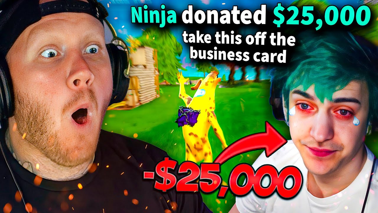 HOW I GOT $25,000 FROM NINJA IN OG FORTNITE